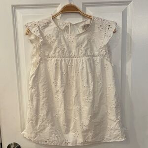LOFT Cream Sleeveless Blouse